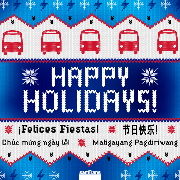 SamTrans Holiday Card 2024