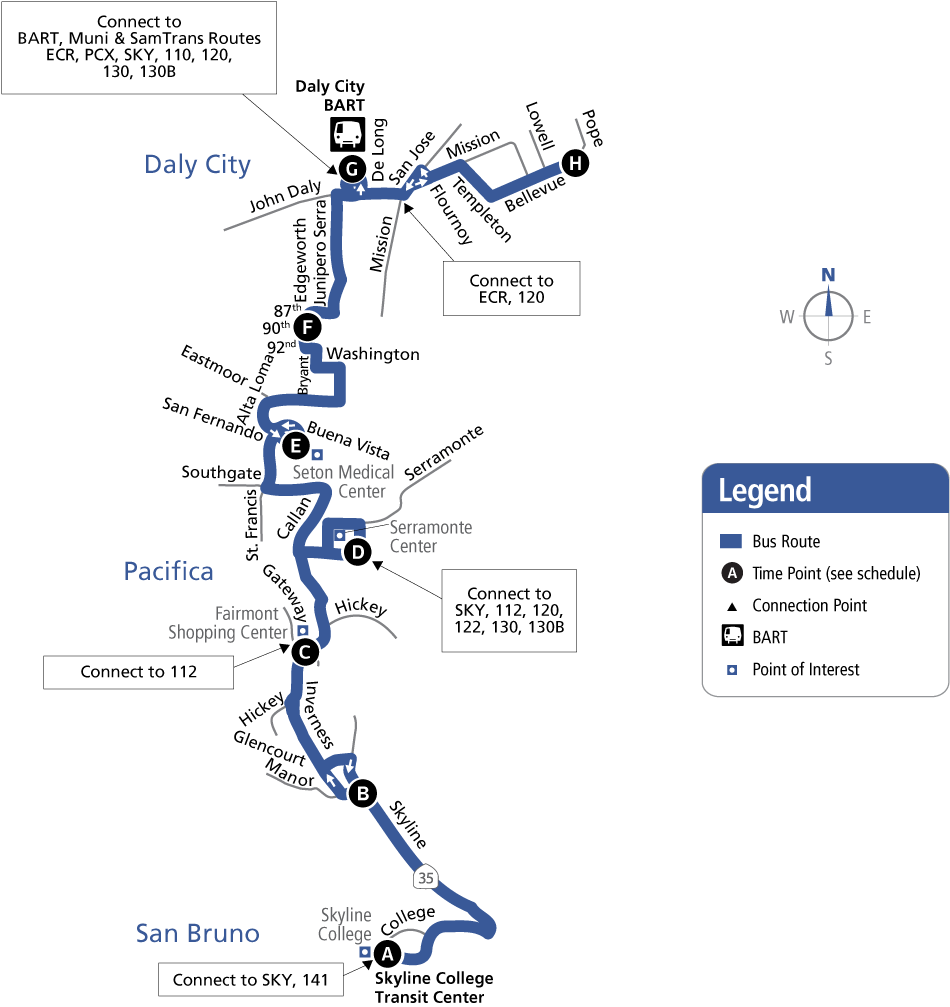 Route 121 Map  02-23-2025