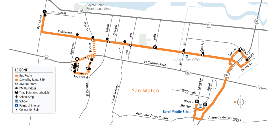 Route 53_53P Map 