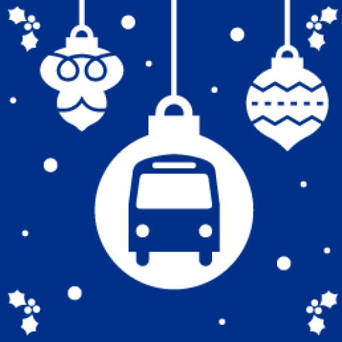 SamTrans Christmas Tile 2024